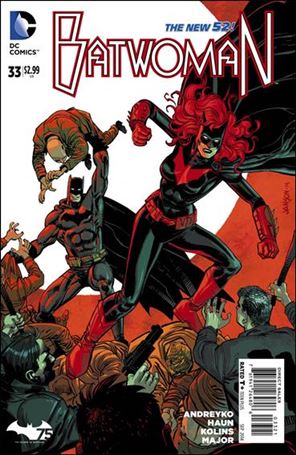 Batwoman (2011) issue 33-B Klaus Janson Batman 75th Anniversary Cover