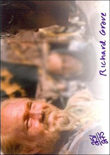 Army of Darkness (Autograph Subset) card 6-B Richard Grove (Card #17) Blue Ink 1/275