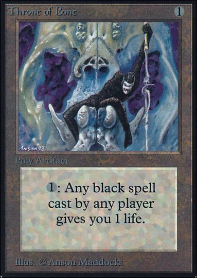 Magic the Gathering: Limited Edition Alpha (Base Set) card 273 Throne of Bone