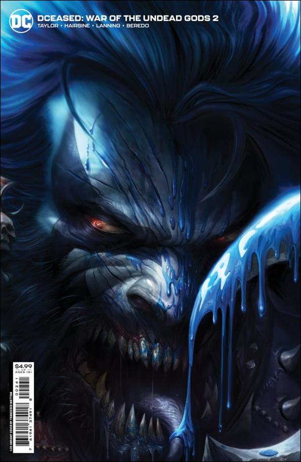 DCeased: War of the Undead Gods issue 2-D Francesco Mattina 1:25 Cardstock Cover