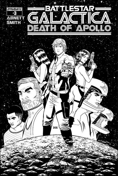 (Classic) Battlestar Galactica: The Death of Apollo issue 3-E Dietrich Smith 1:10 Black & White Cover