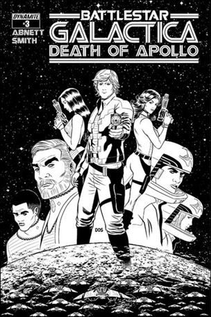 (Classic) Battlestar Galactica: The Death of Apollo issue 3-E Dietrich Smith 1:10 Black & White Cover