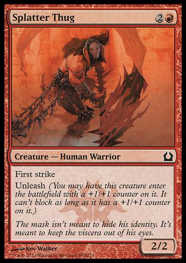 Magic the Gathering: Return to Ravnica (Base Set) card 105 Splatter Thug