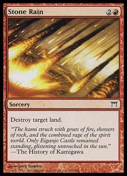 Magic the Gathering: Champions of Kamigawa (Base Set) card 191 Stone Rain