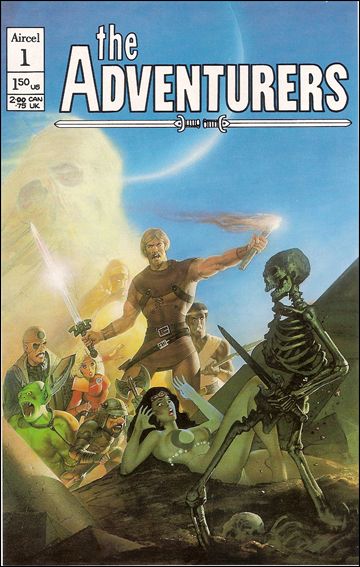 Adventurers  issue 1-B Skeleton Cover