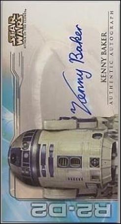 Star Wars: Attack of the Clones Widevision  (Autograph Subset) card nn2 Kenny Baker - R2-D2 (1:29 Packs)