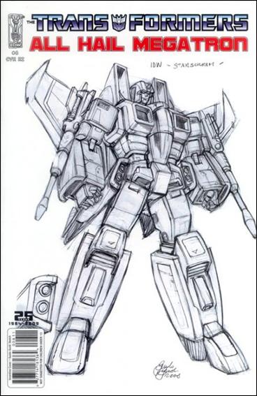 Transformers: All Hail Megatron issue 8-C Guido Guidi Sketch Cover