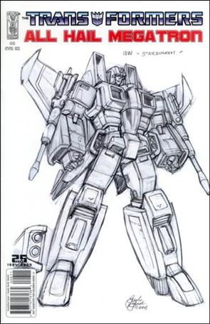 Transformers: All Hail Megatron issue 8-C Guido Guidi Sketch Cover