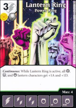 DC Comics Dice Masters War of Light card 87 Lantern Ring: Power Ring