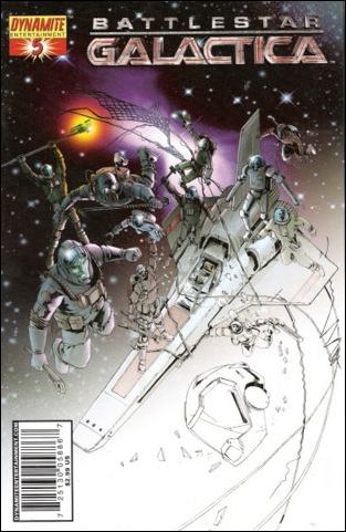 Battlestar Galactica (2006) issue 5-E Jonathan Lau Sketch Cover