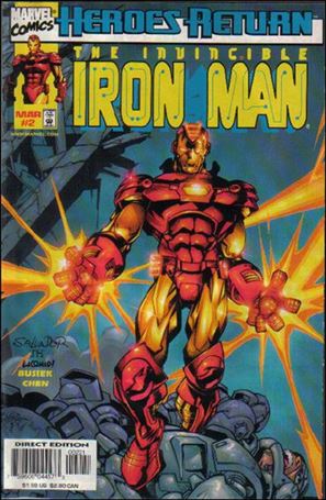 Iron Man (1998) issue 2-B Salvador Larroca Cover