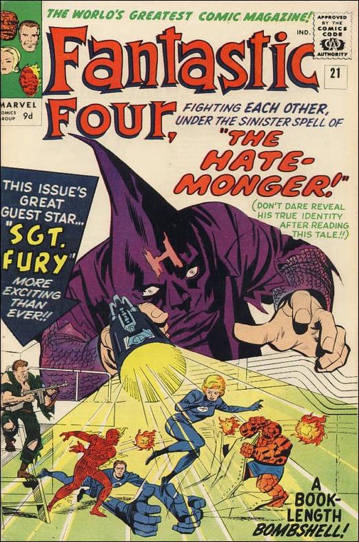 Fantastic Four (1961) issue 21-B UK Price Cover