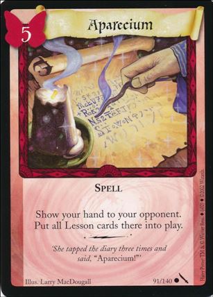Harry Potter: Chamber of Secrets (Base Set) card 91 Aparecium