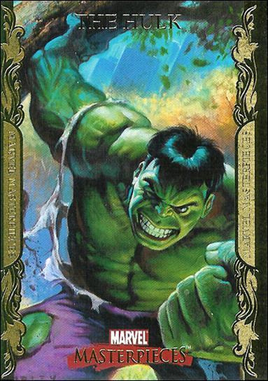 2007 Marvel Masterpieces (Parallel Gold Border Base Set) card 37 The Hulk