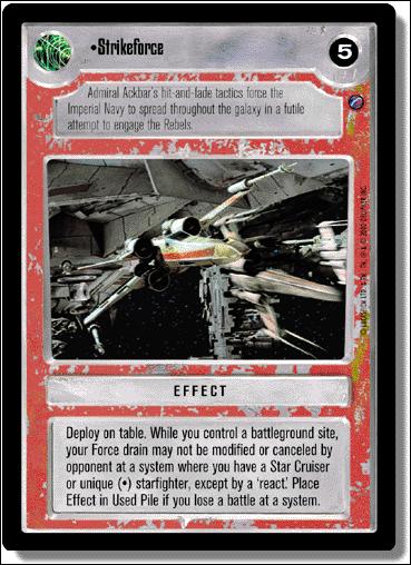 Star Wars: Death Star II Limited (Base Set) card 133 Strikeforce