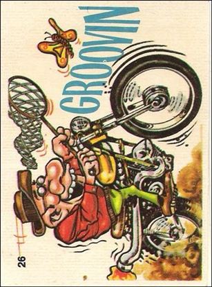 Silly Cycles (Base Set) card 26-B Groovin  (Fan Art on Back)