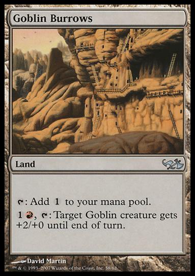 Magic the Gathering: Duel Decks: Elves vs. Goblins (Base Set) card 58 Goblin Burrows