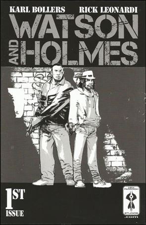 Watson & Holmes issue 1-B Rick Leonardi Black and White Cover