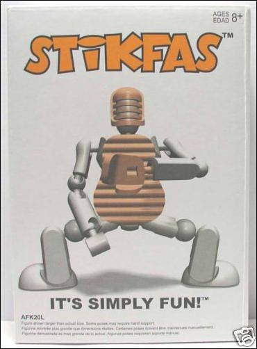 Stikfas Lite Pack figure AFK20L-B G2 Alpha Male Baseball (White)