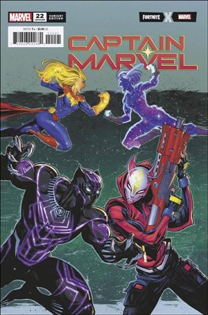 Captain Marvel (2019) issue 22-D Iban Coello Fortnite Cover