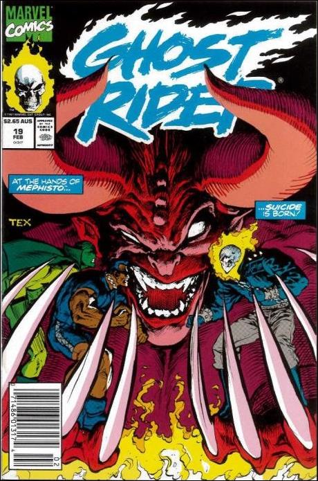 Ghost Rider (1990) issue 19-B Australian Price Cover