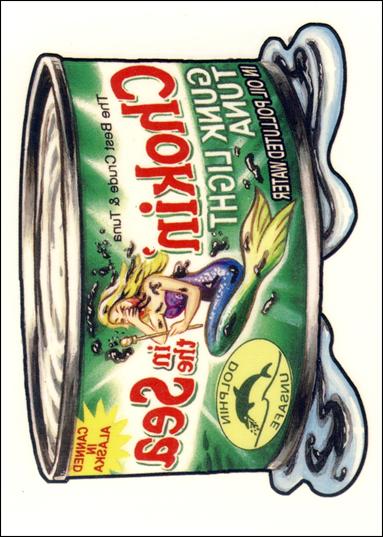 Wacky Packages All-New: Series 2 (Tattoo Subset) card 7 Chokin' in the Sea