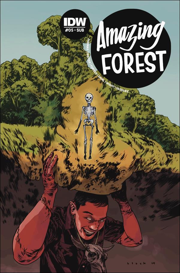 Amazing Forest issue 5-B Steven Russell Black Subscription Cover