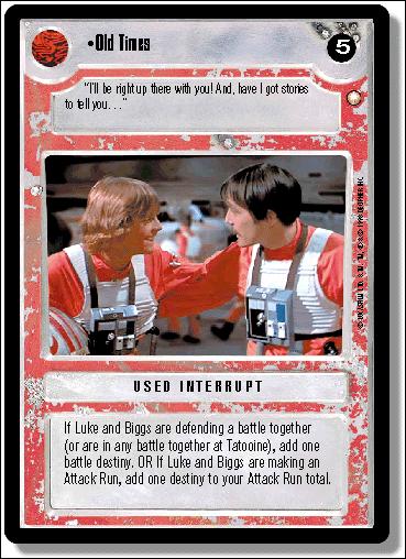Star Wars: Special Edition Limited (Base Set) card 259 Old Times