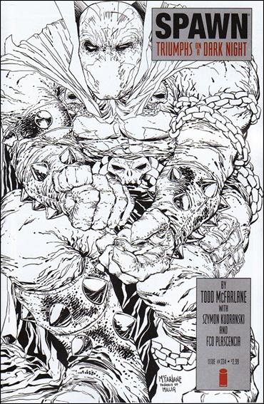 Spawn issue 224-B 1:10 Black & White Cover