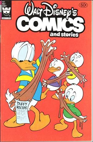 Walt Disney's Comics and Stories (1940) issue 497-B Whitman Cover (White Logo)