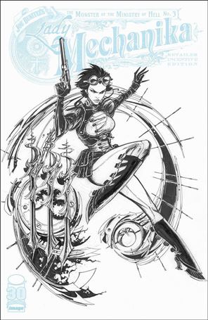 Lady Mechanika: The Monster of the Ministry of Hell issue 3-C Joe Benitez 1:10 Sketch Cover