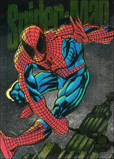 Marvel Universe: Series 5 (Power Blast Subset) card 6-B Spider-Man (Silver Foil)