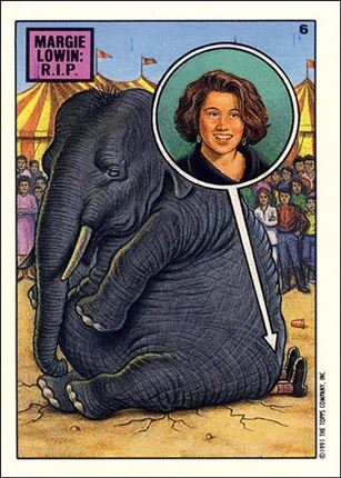 Toxic High (Base Set) card 6 Margie Lowin: R.I.P.