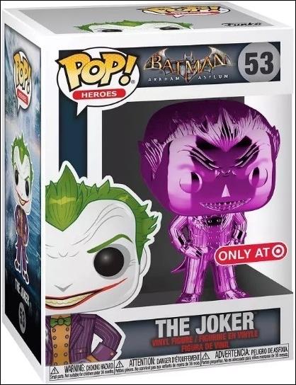 POP! Heroes figure 53-E The Joker (Purple Chrome) Target Exclusive