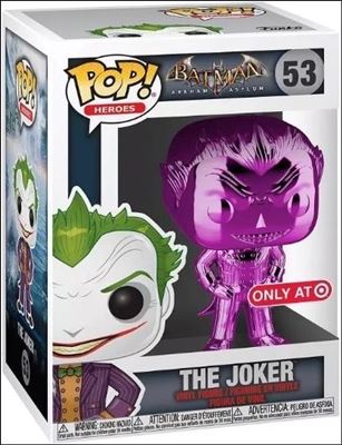 POP! Heroes figure 53-E The Joker (Purple Chrome) Target Exclusive