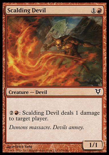 Magic the Gathering: Avacyn Restored (Base Set) card 155 Scalding Devil