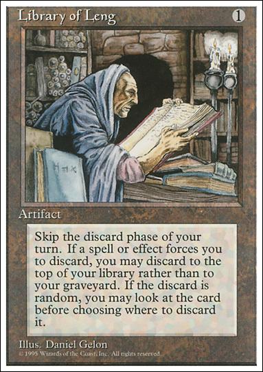 Magic the Gathering: 4th Edition (Base Set) card 333 Library of Leng
