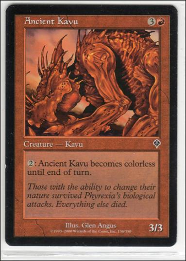 Magic the Gathering: Invasion (Base Set) card 136 Ancient Kavu