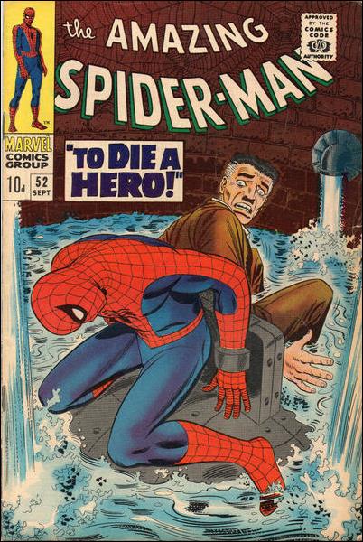 Amazing Spider-Man (1963) issue 52-B UK Price Cover