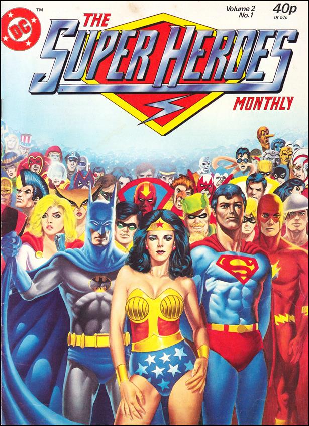 Super Heroes Monthly (UK) (1981) issue 1 Wraparound Cover