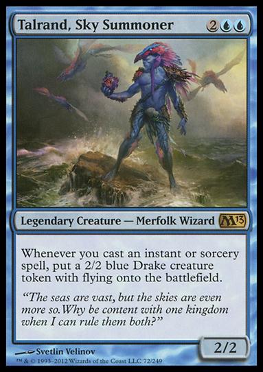 Magic the Gathering: 2013 Core Set (Base Set) card 72 Talrand, Sky Summoner