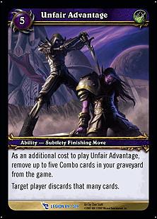 World of Warcraft: March of the Legion (Base Set) card 89 Unfair Advantage 