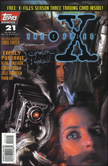 X-Files (1995) issue 21-C DF Set (Signed by Gordon Purcell) 1/300