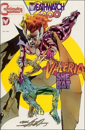 Valeria the She Bat (1993) issue 1-D Red Foil Bonus Book Edition (signed by Adams)