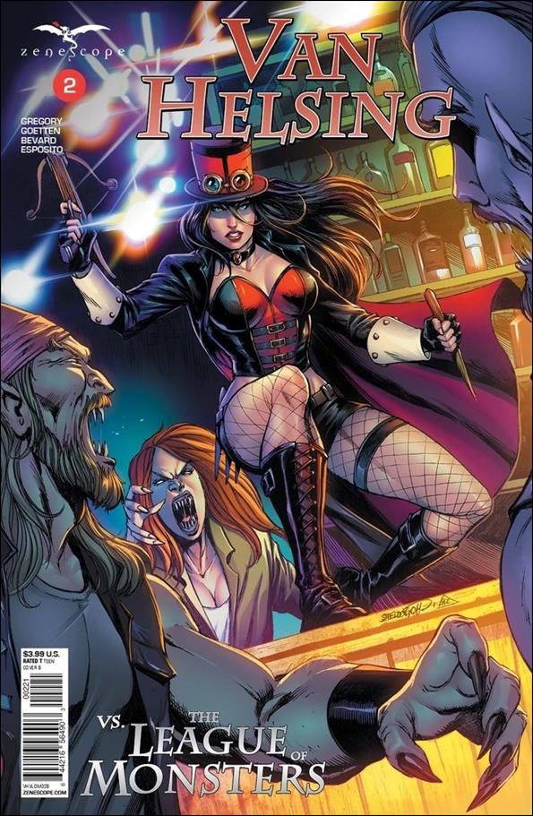 Van Helsing vs the League of Monsters issue 2-B Sheldon Goh Cover