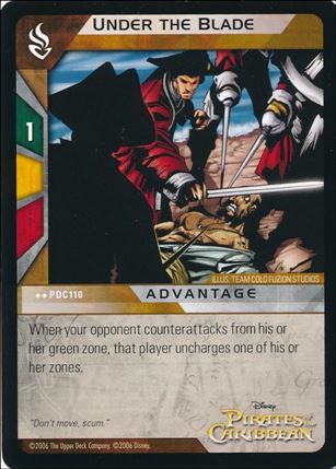 Pirates of the Caribbean - Dead Man's Chest (Base Set) card PDC110 Under the Blade