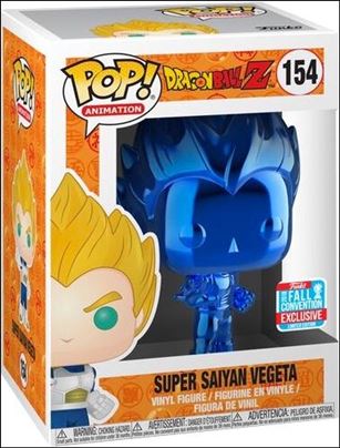 POP! Animation figure 154-E Super Saiyan Vegeta (Blue Chrome) Fall Convention