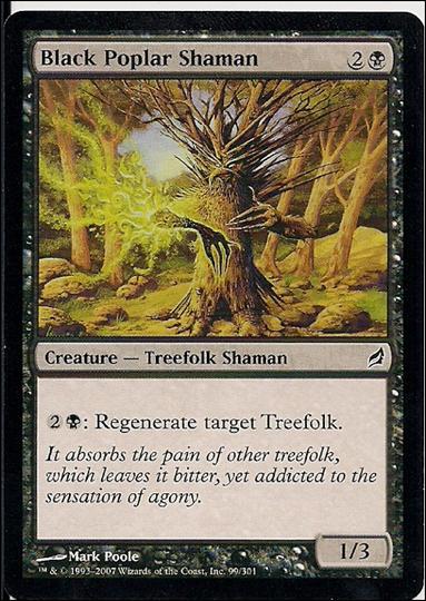 Magic the Gathering: Lorwyn (Base Set) card 99 Black Poplar Shaman
