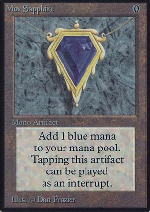 Magic the Gathering: Limited Edition Alpha (Base Set) card 266 Mox Sapphire