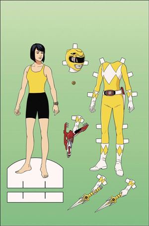 Saban's Go Go Power Rangers issue 2-B Audrey Mok Paper Doll Cover